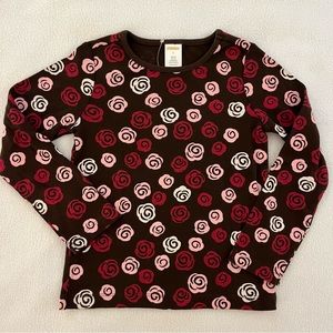 Gymboree Sweet Treats Rose Pattern Top